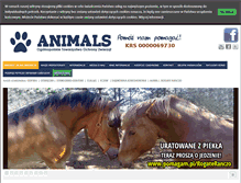 Tablet Screenshot of animalsadopcje.otoz.pl